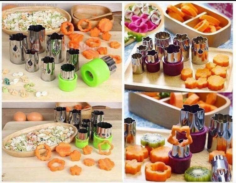 Bộ dụng cụ tỉa hoa cà rốt 8 món - bộ dụng cụ tỉa rau củ quả - bộ tỉa cà rốt