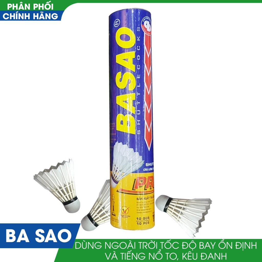 Hộp quả cầu lông thi đấu Ba Sao Pro 2 Xanh ngoài trời chính hãng