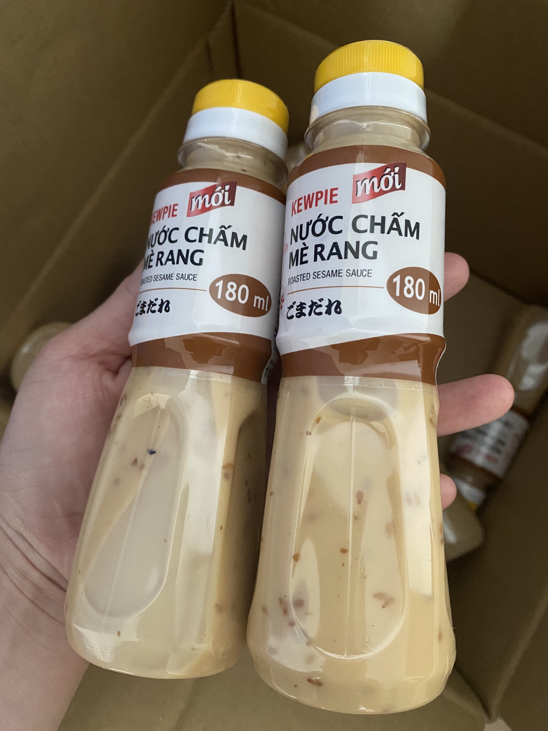 2 chai xốt mè rang kewpie 180ml