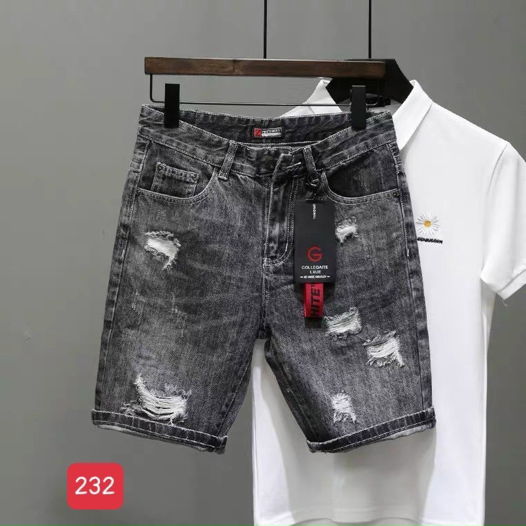 [HCM]Quần short jean nam cao cấp -Quần short jean nam đen rách cao cấp -Quần bò nam đen phong cách chất liệu vải denim cao cấp co giãn tốt không bai màu hàng chuẩn shop (full tem mác) BIZG STORE88 MMKHG232