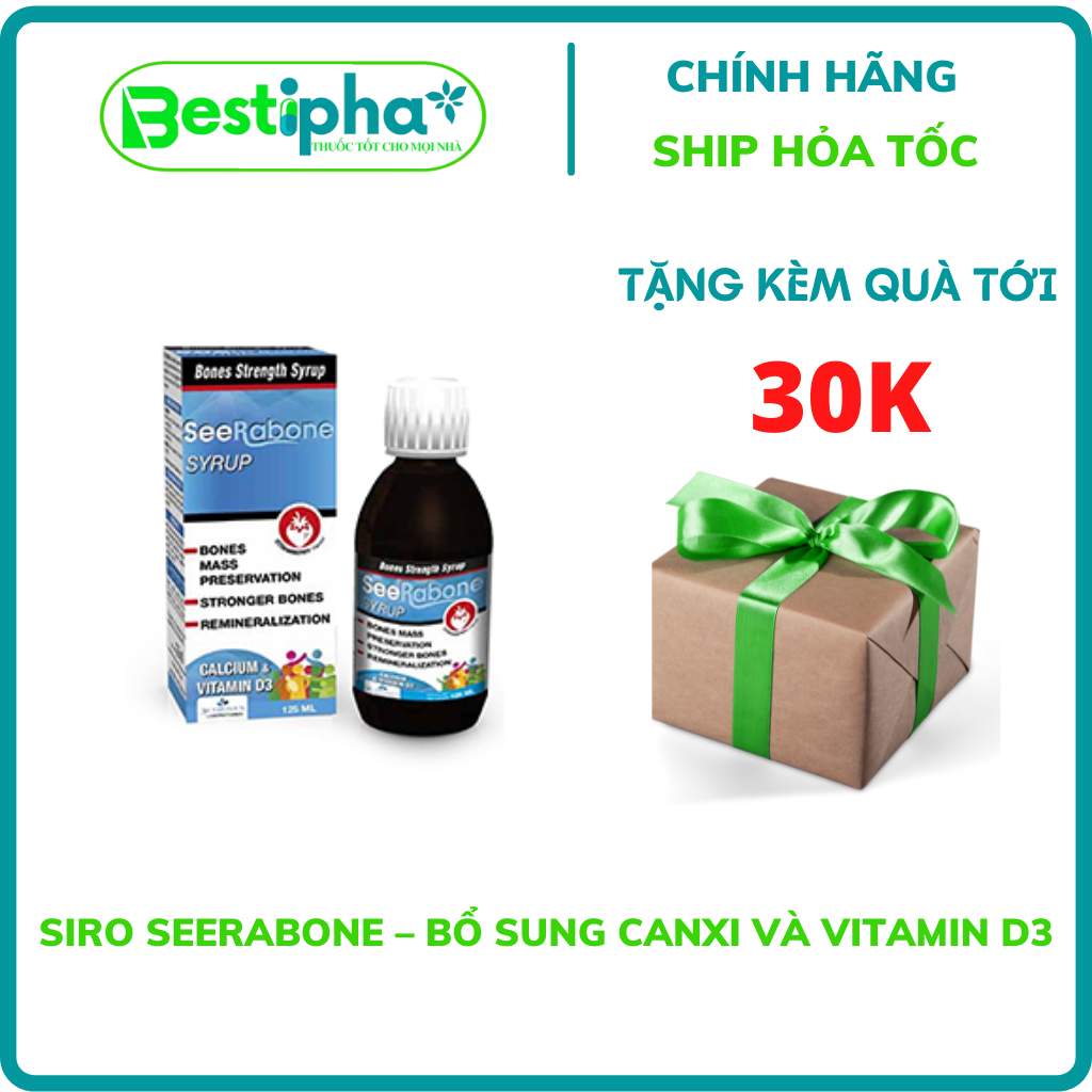 Siro SeeraBone – Bổ Sung Canxi Và Vitamin D3