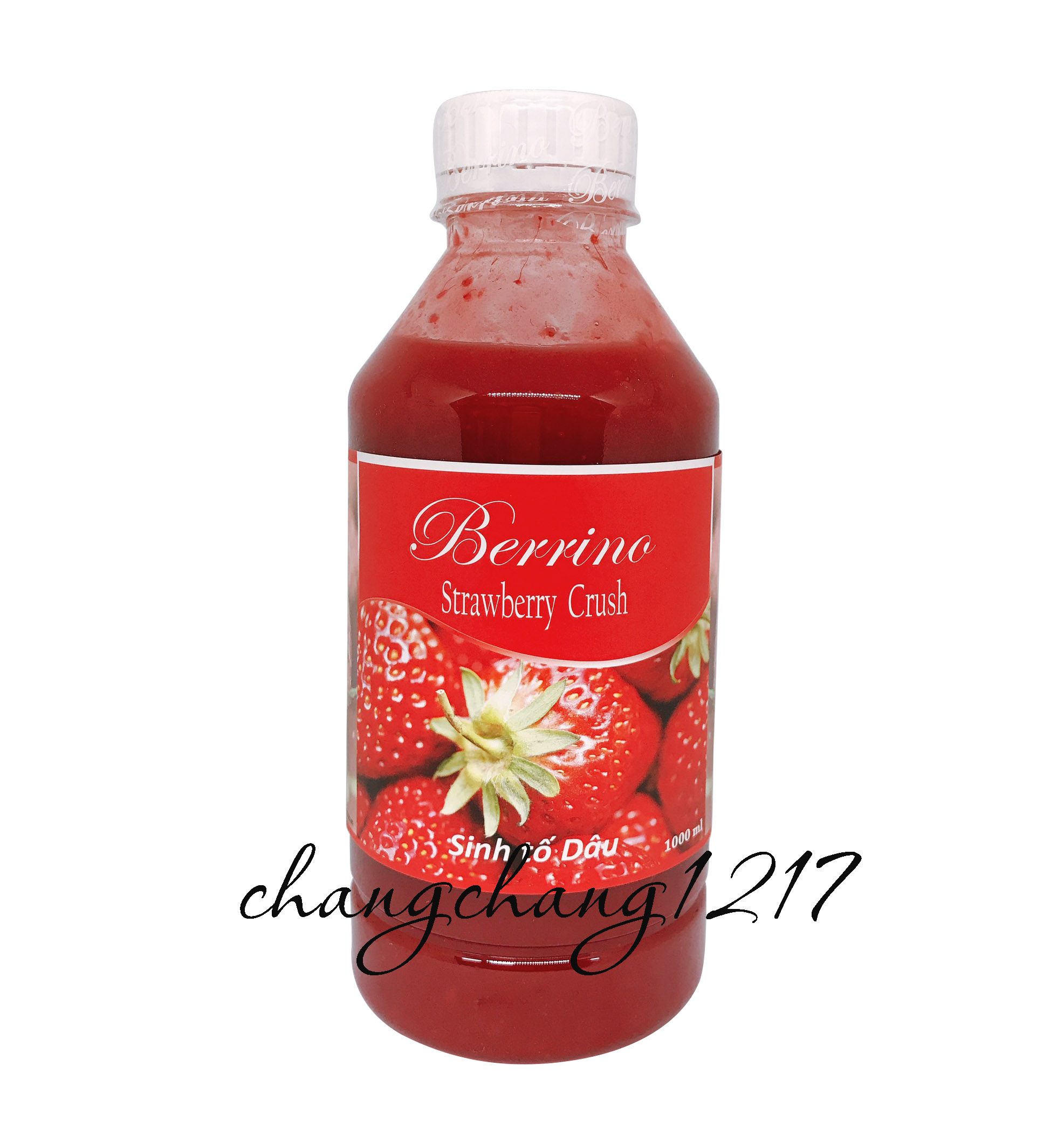 Sinh tố berrino dâu chai 1 lít