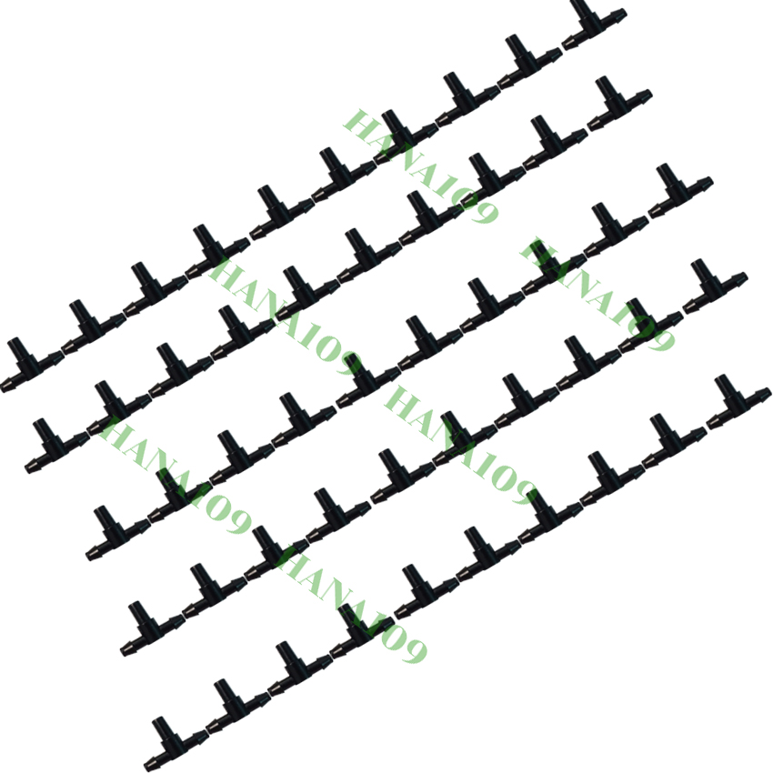 50 chữ T 6ly nhựa cao cấp giúp chia nhánh ống 6 ly gắn các béc phun sương tưới cây có chân 6 ly trong hệ thống tưới cây phun sương nhỏ giọt..