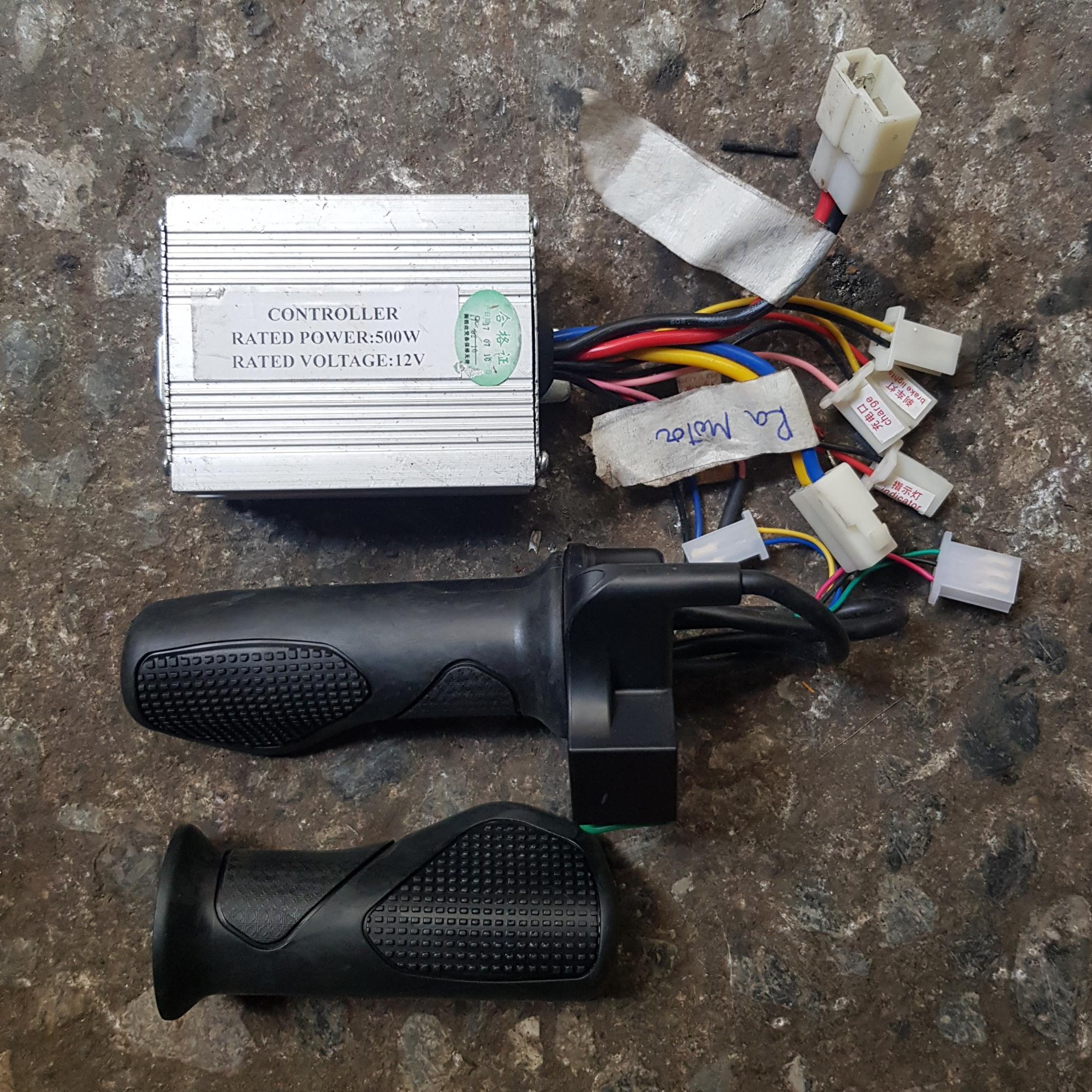 Bộ điều khiển tốc độ motor 12v 500w kèm tay ga