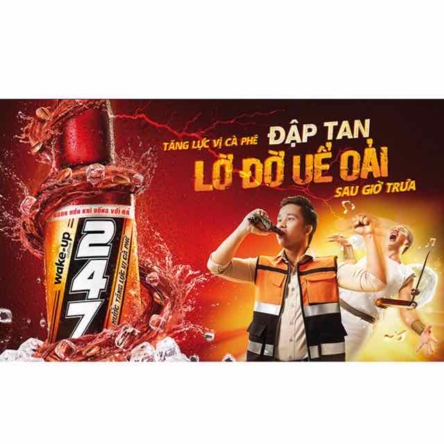 Lốc 6 chai 330ml nước tăng lực cà phê 247