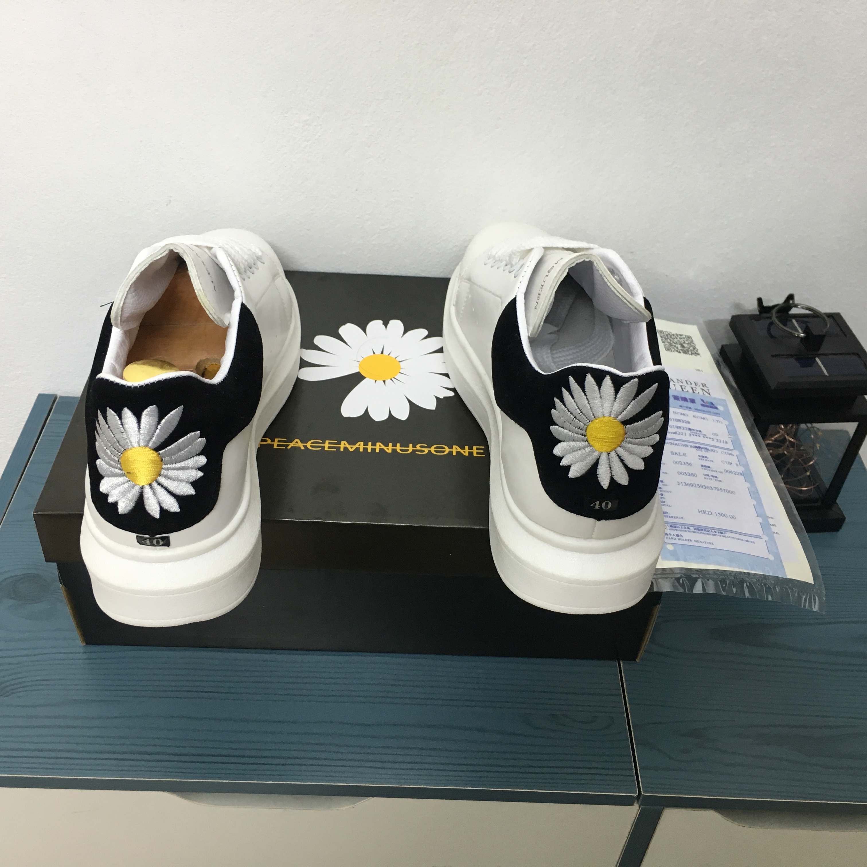 [ Video Tự Quay ] Giày sneakers Nam Nữ - Unisex MCQ Họa Tiết Cúc Họa Mi Fullbox bill- Thích Hợp Làm Giày Đôi Cực Đẹp