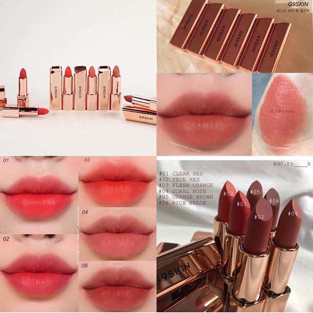 [HCM]Son Thỏi Siêu Mịn Môi G9 Skin First V-Fit Lipstick 3.5g