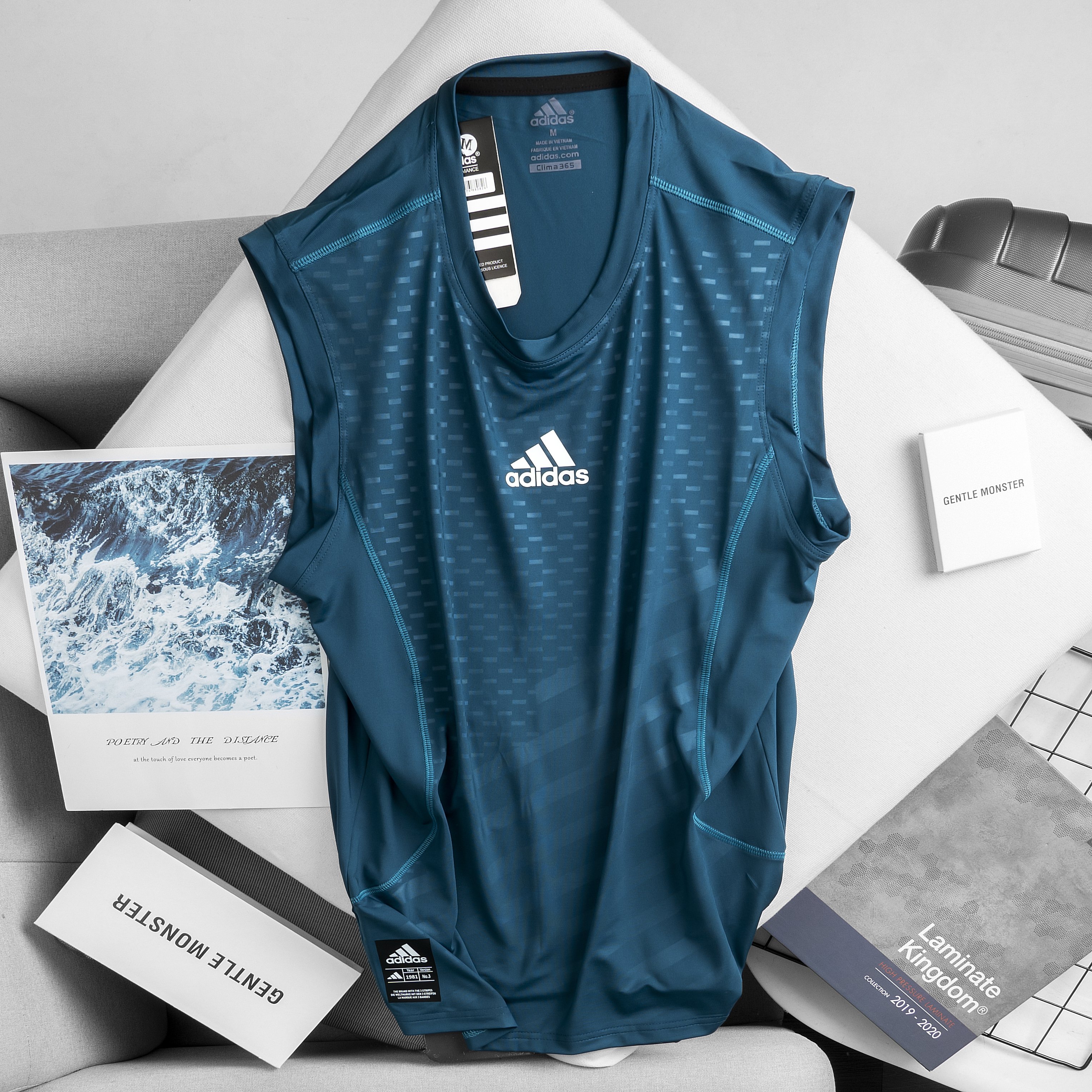 Áo ba lỗ thể thao A105 áo tank top nam tập gym thoáng mát chất thun lạnh poly co giãn 4 chiều nhiều màu sắc