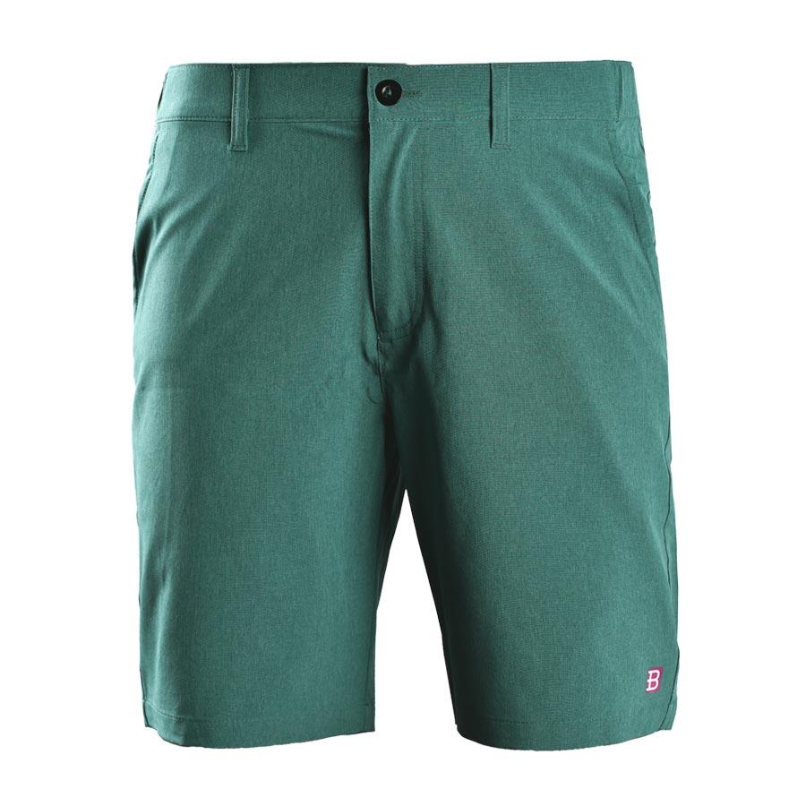Quần short thể thao nam quần đùi thun nam polyester cao cấp Breli  - BQS9013-1M-GME (Xanh melange)