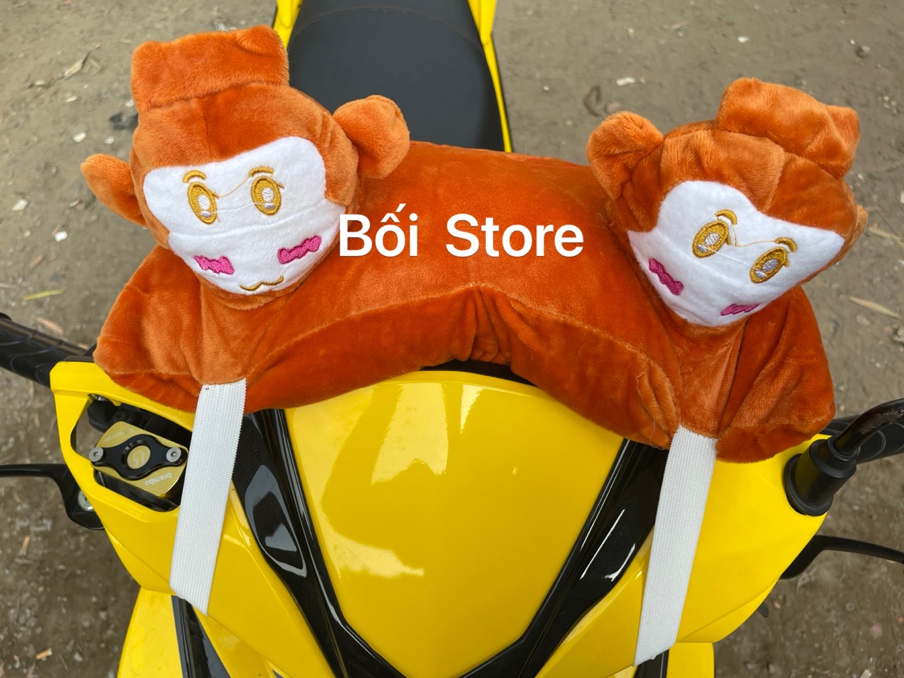 [HCM]Gối đi xe máy cho bé KHỈ 2 đầu