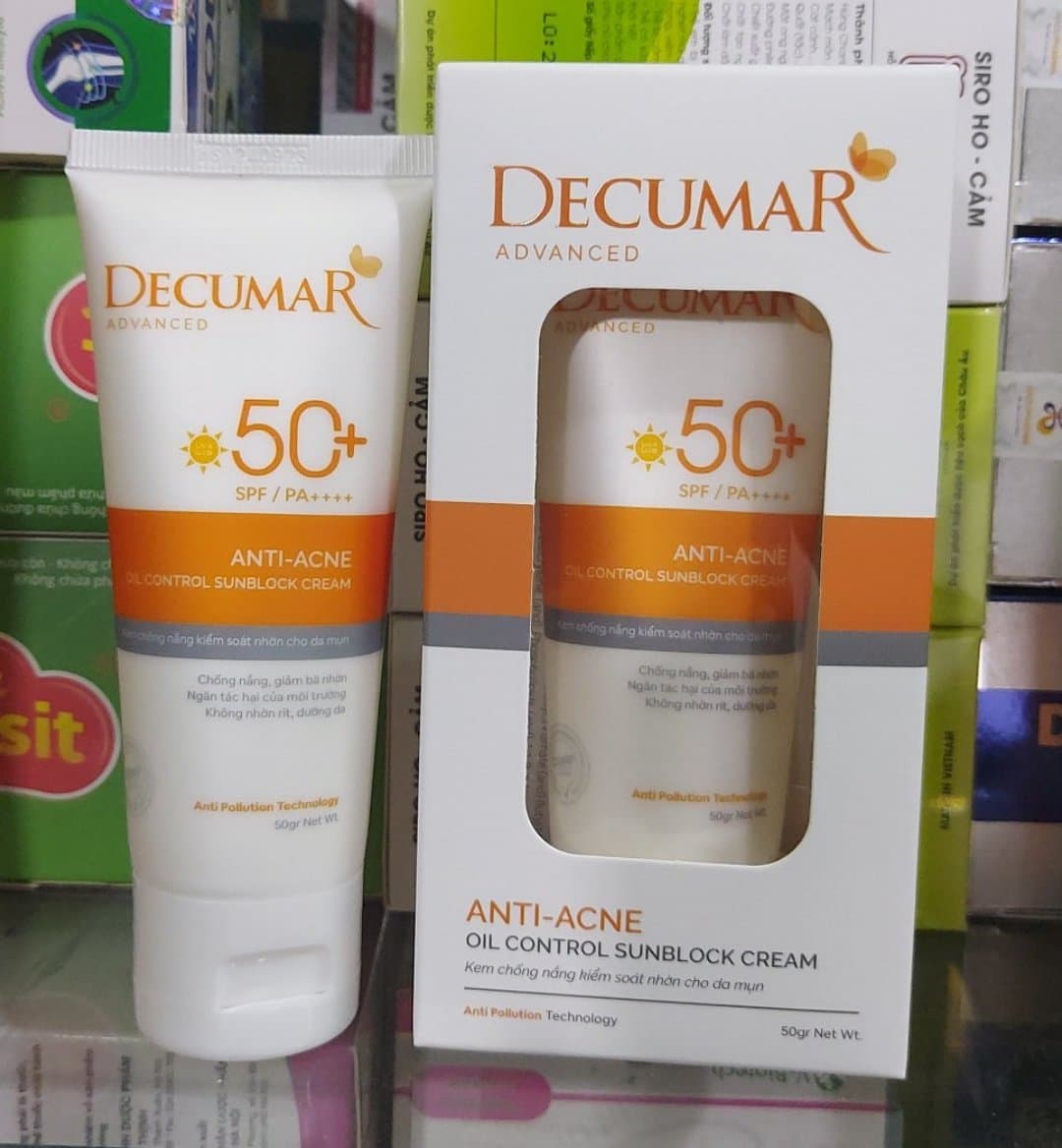 dercumar kem chống nắng spf 50+ decurma