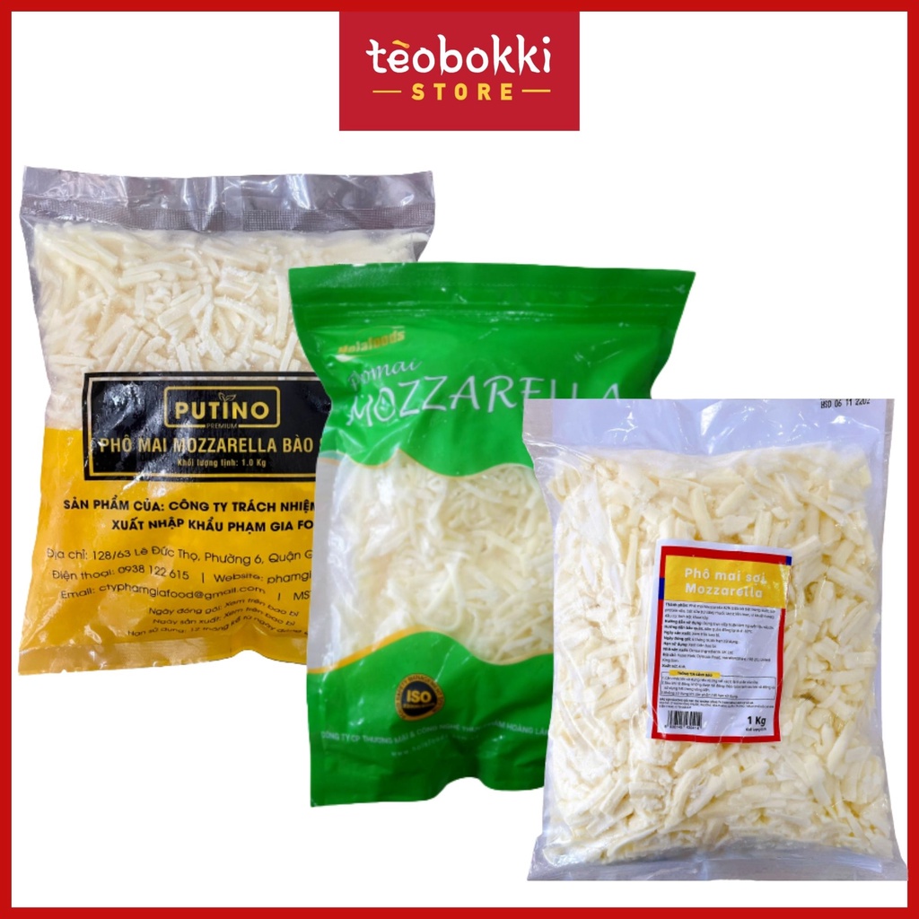 Phô mai sợi, phô mai mozzarella bào sợi 1KG