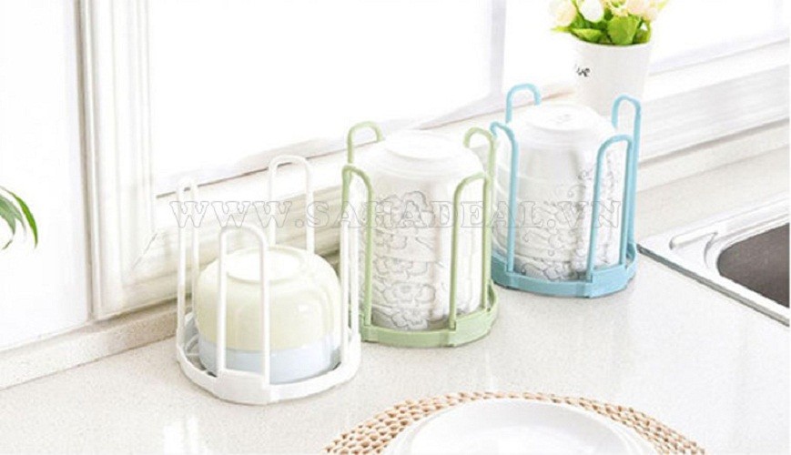 Combo 2 rổ úp chén xếp gọn - 2784