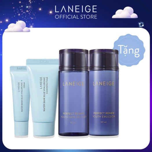 [Phiên bản trải nghiệm] Bộ Quà tặng đặc biệt Laneige dưỡng ẩm Waterbank & chống lão hóa Perfect Renew