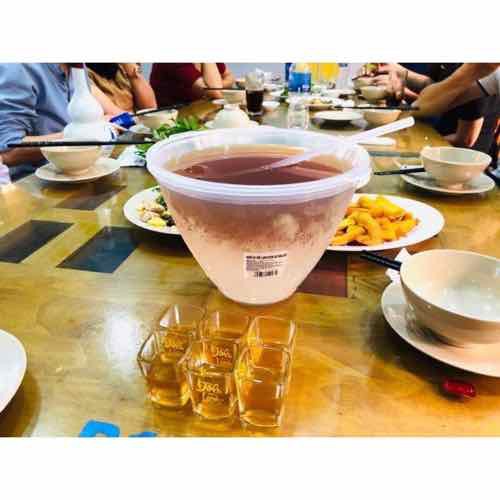 BỘ BÁT ĐỰNG RƯỢU - DỤNG CỤ ƯỚP LẠNH RƯỢU KÈM GÁO MÚC