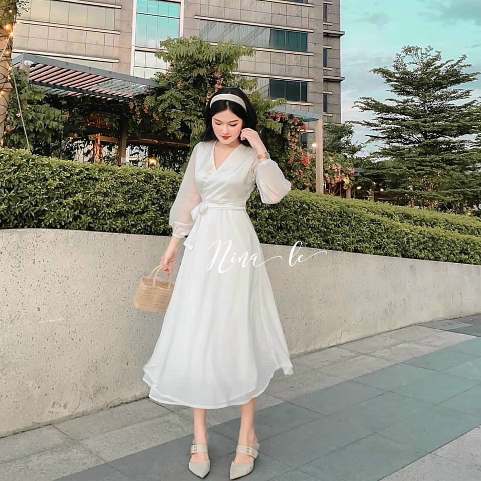 ĐẦM XOÈ NỮ SANG TRỌNG , NGỌC NGÀ , TÔN DÁNG SIÊU CHUẨN CHO CÁC NÀNG TT