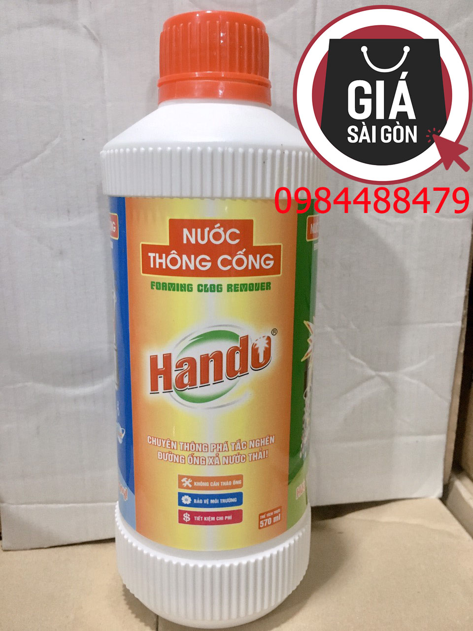 Nước thông cống hando 570ml nội địa - phân phối bởi giá sài gòn gsg899