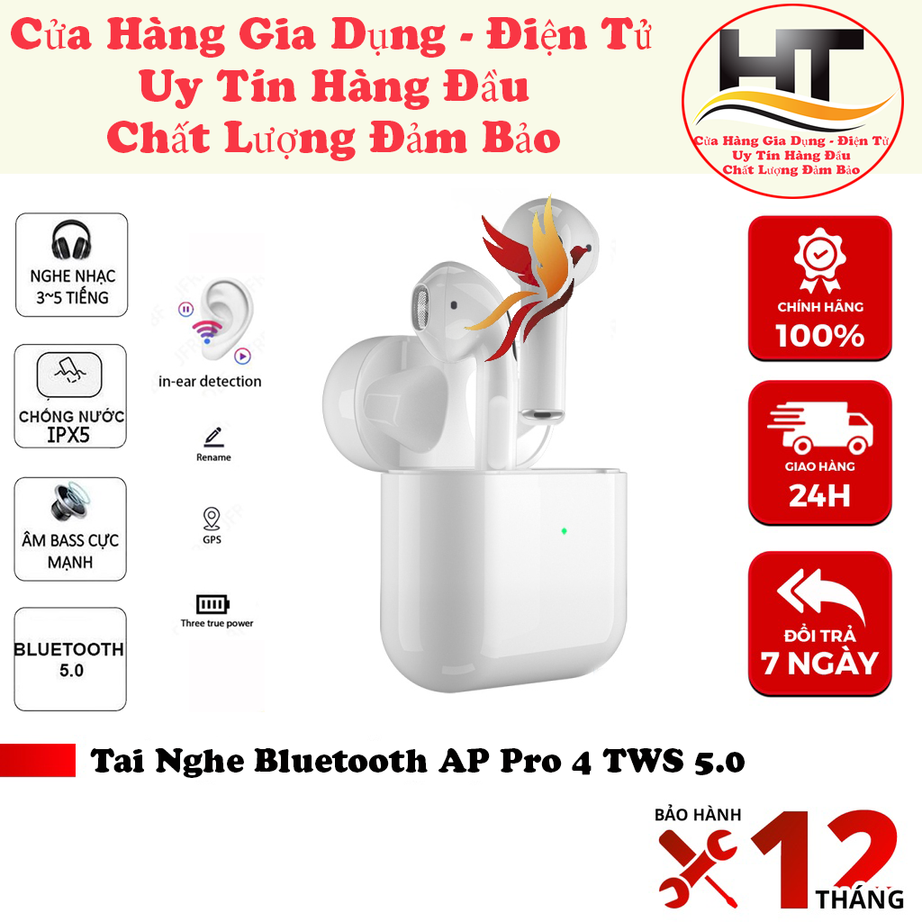 Tai nghe true wireless không dây mini p4 tws blutooth 5.0 phiên bản nâng cấp