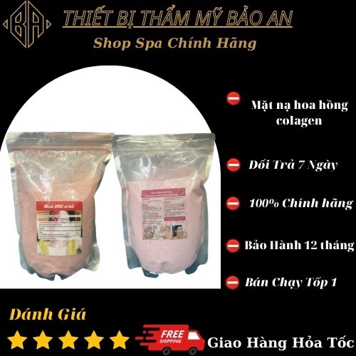 Bột mặt nạ hoa hồng đỏ, hoa hồng cánh colagen cao cấp
