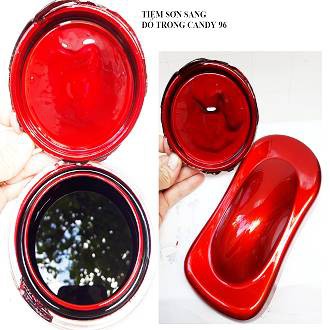 1 lạng màu đỏ candy 96 sơn dặm hoặc nguyên chiếc cho ô tô xe máy