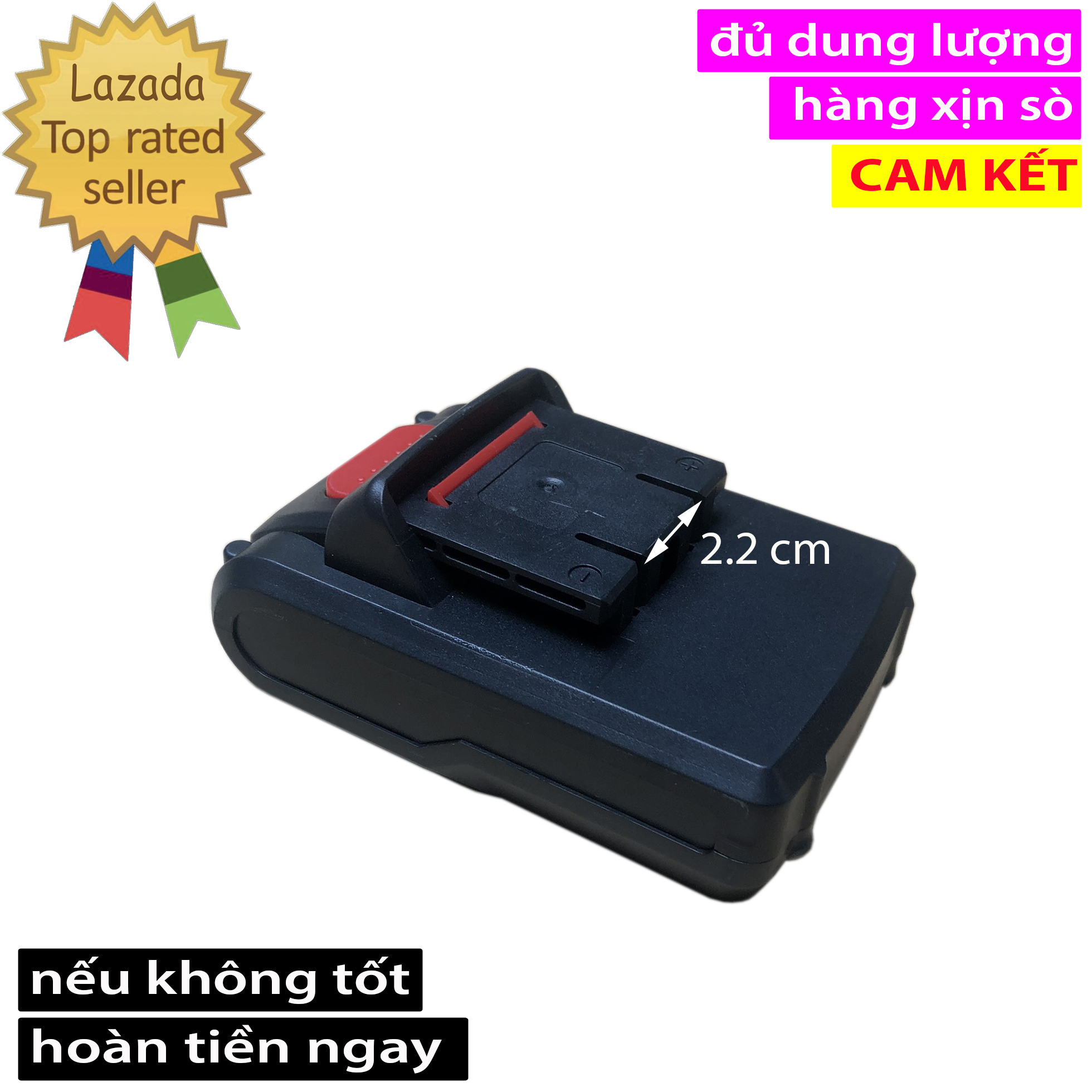 Pin máy khoan 24v, 26v, 21v 5 cell 10A - dùng cho máy Voto, makita, hitachi, dewalt Bao gồm 5 cell 18650 Dung lượng 1500mAh