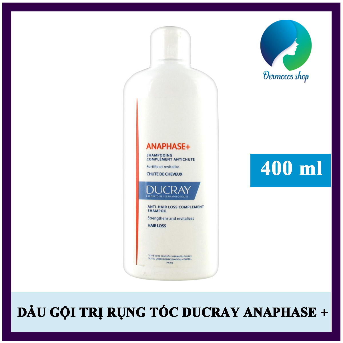 Dầu gội ngăn rụng tóc DUCRAY ANAPHASE+ ANTI-HAIR LOSS SHAMPOO 400ML (Hàng chính hãng) - DMCMP104