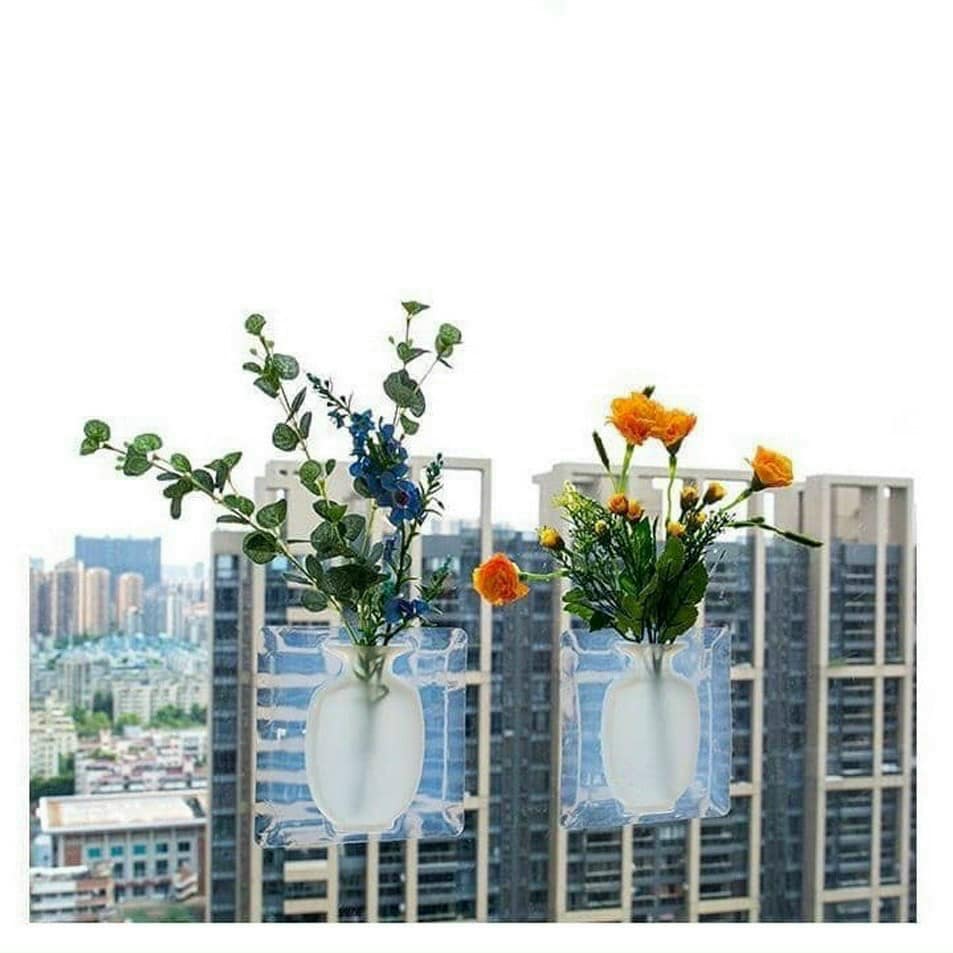 Bình hoa dán tường bằng silicon TIỆN DỤNG