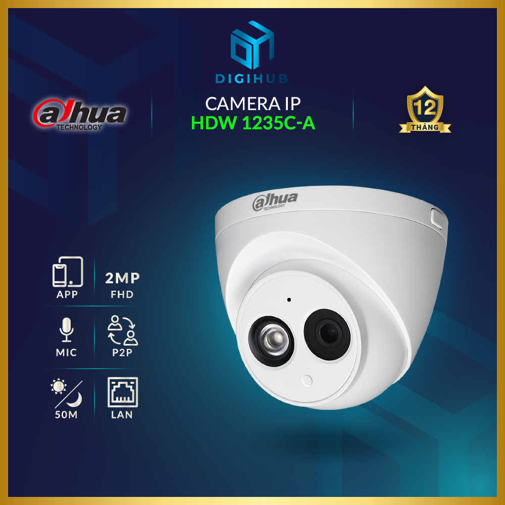 Camera ip 2mp dahua hdw 1235c-a / 6258c-a