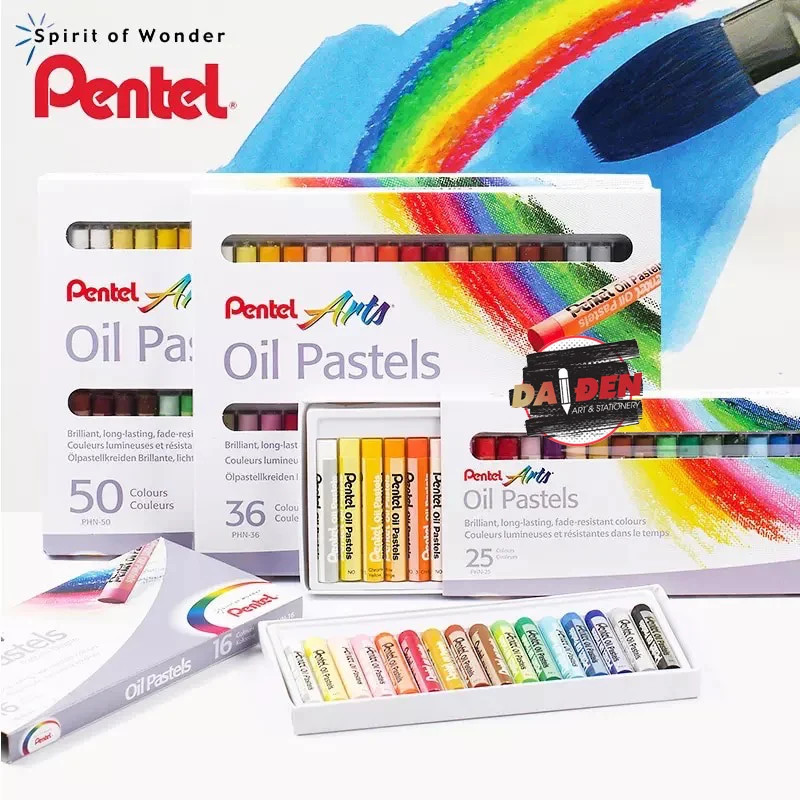 Sáp dầu pentel 12/24/36/50 màu