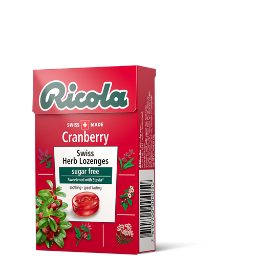 Kẹo Thảo Mộc Trái Cây Cranberry Ricola (40g)