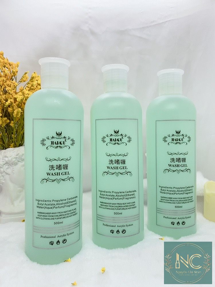 Nước lau gel wash gel - nail cleanser 500ml