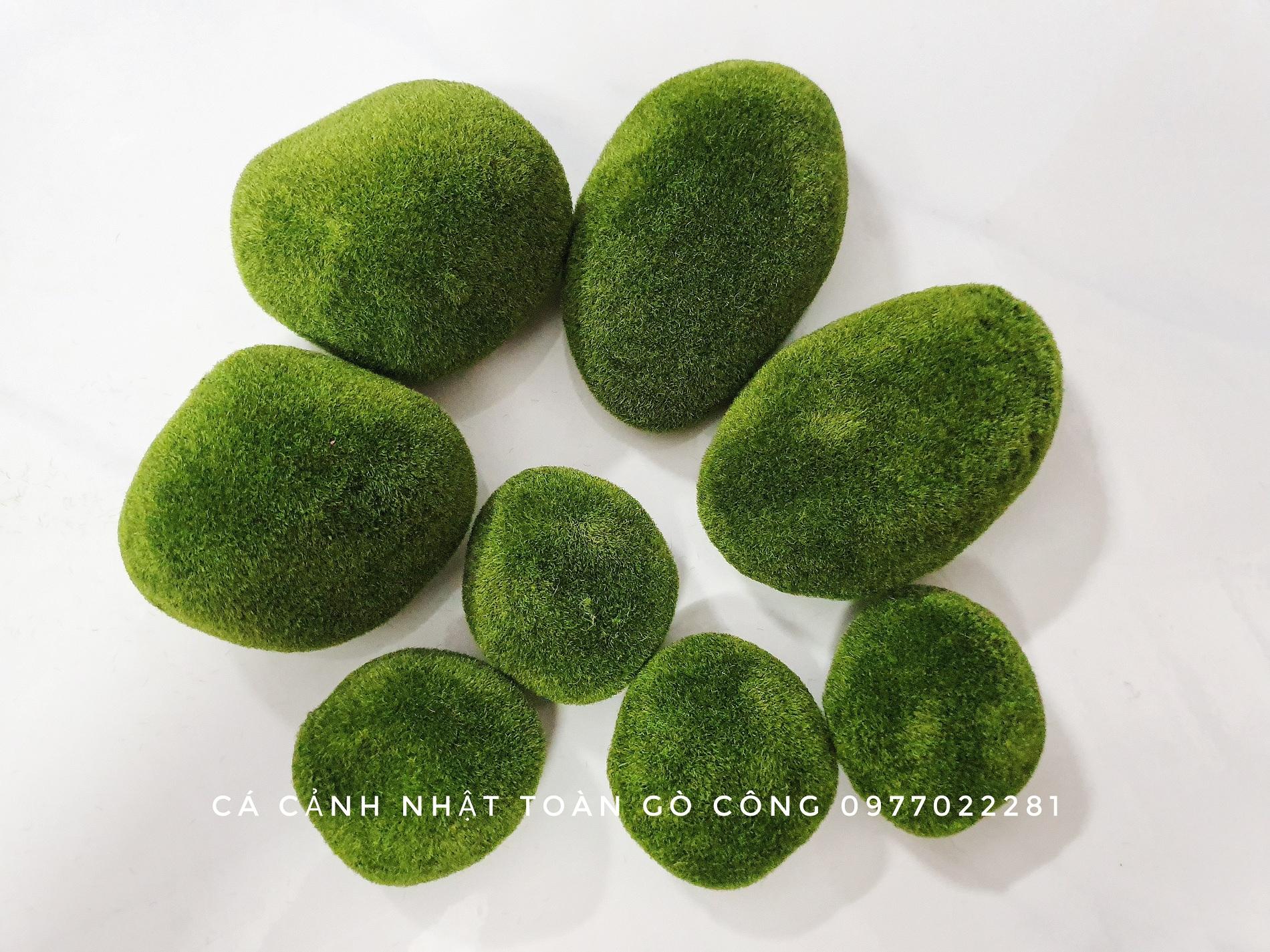 "Hoàn tiền đến 10%" BỊCH 8 VIÊN ĐÁ RÊU NHÂN TẠO RÊU NGẮN TRANG TRÍ HỒ CÁ NON BỘ