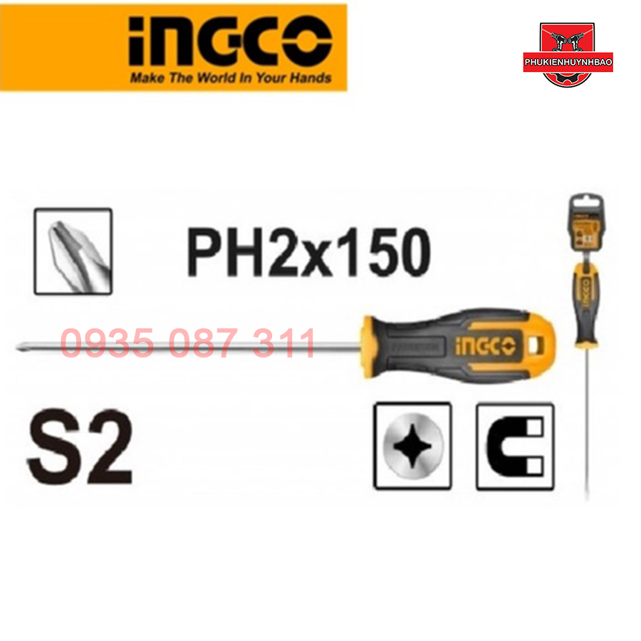 Tua Vít Bake Dài 150mm INGCO HS68PH2150