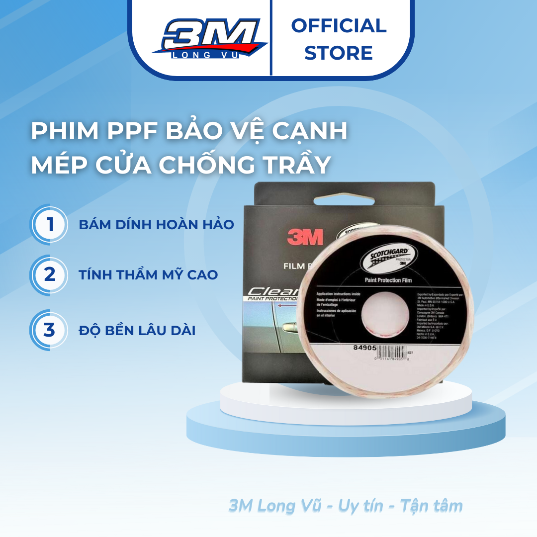 Phim PPF Bảo Vệ Cạnh Mép Cửa Chống Trầy 3M Door Edge Guard 1393 10mmx6m