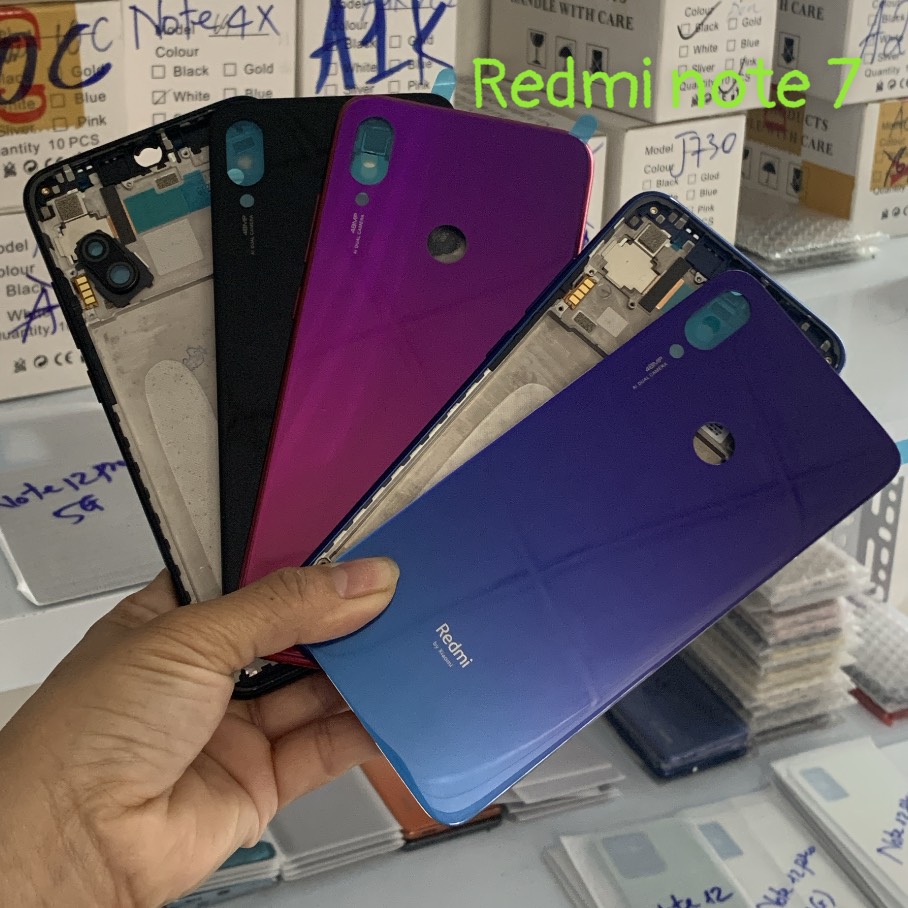 Bộ vỏ Xiaomi Redmi Note 7 - bộ gồm lưng, xương, phím bấm âm lượng