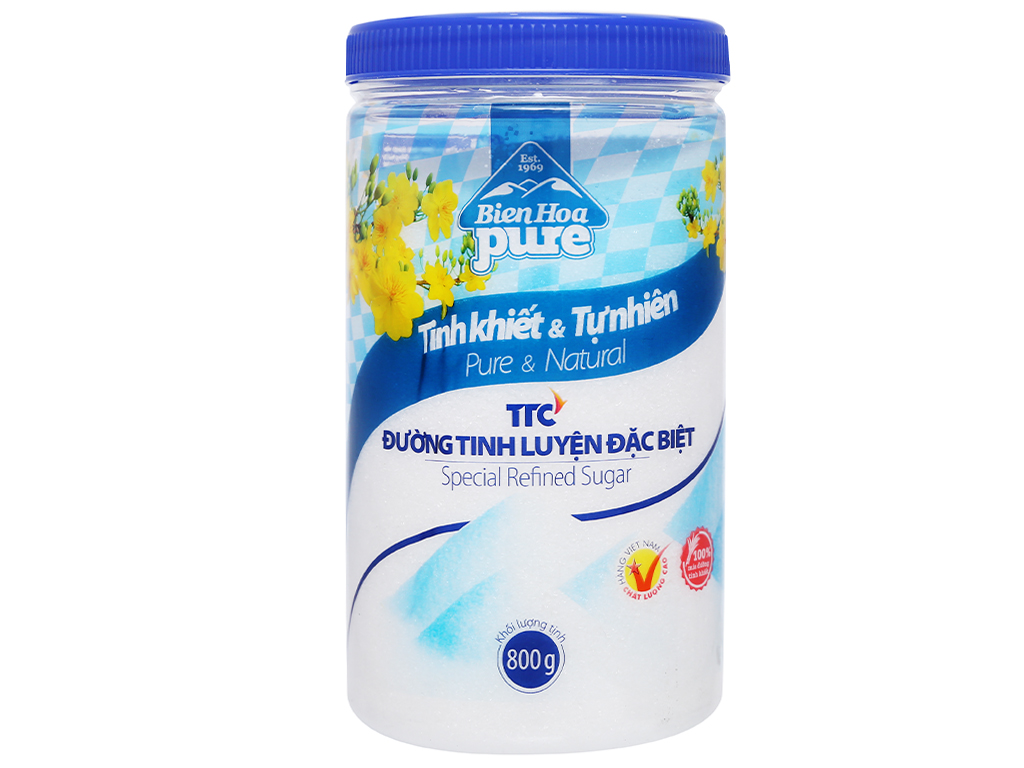 Đường tinh luyện đặc biệt Biên Hòa hũ 800g