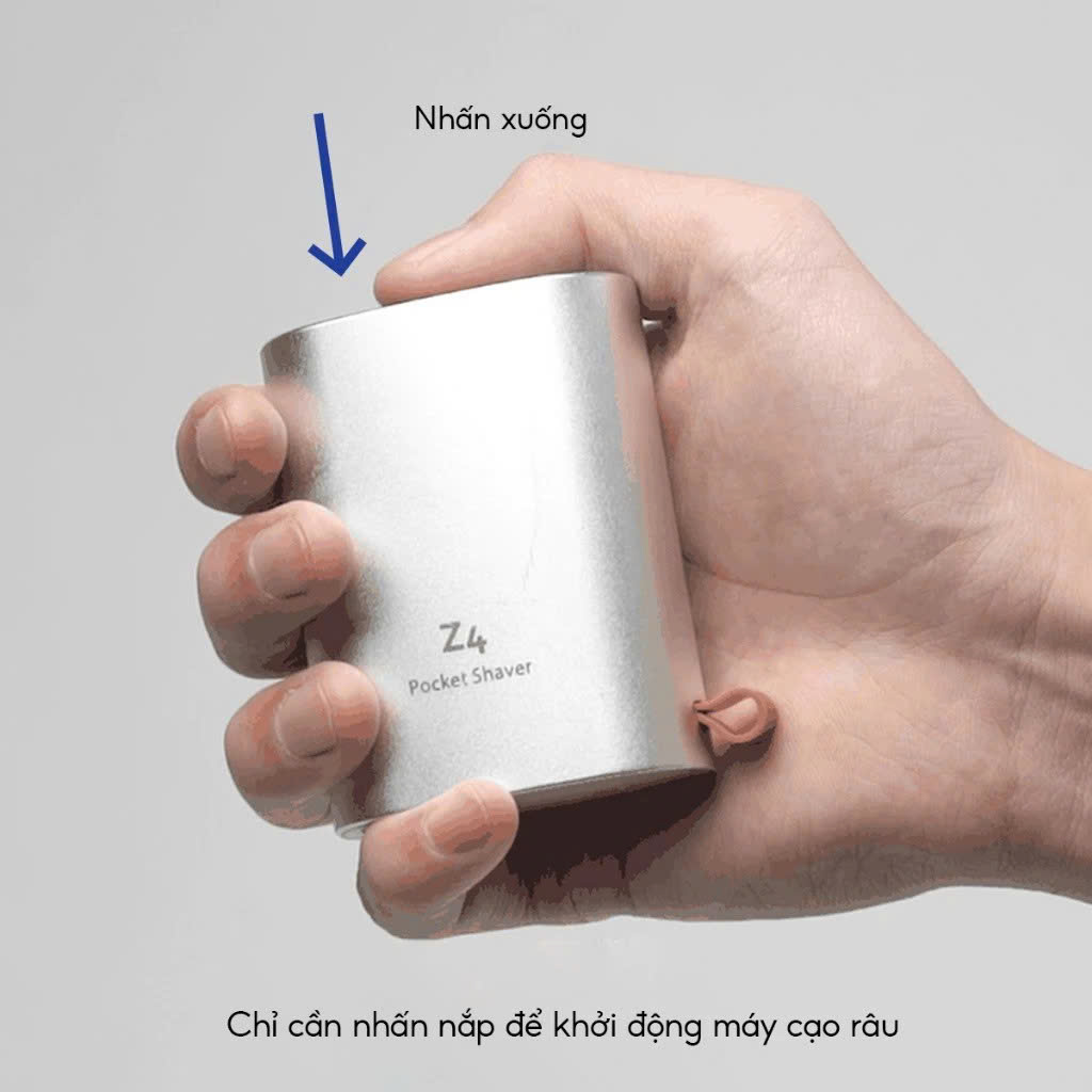Máy cạo râu Enchen Z4 Chống nước, Công suất 5W, Cạo sạch, Không kẹt râu, Pin 60 Phút, Sạc Type-C