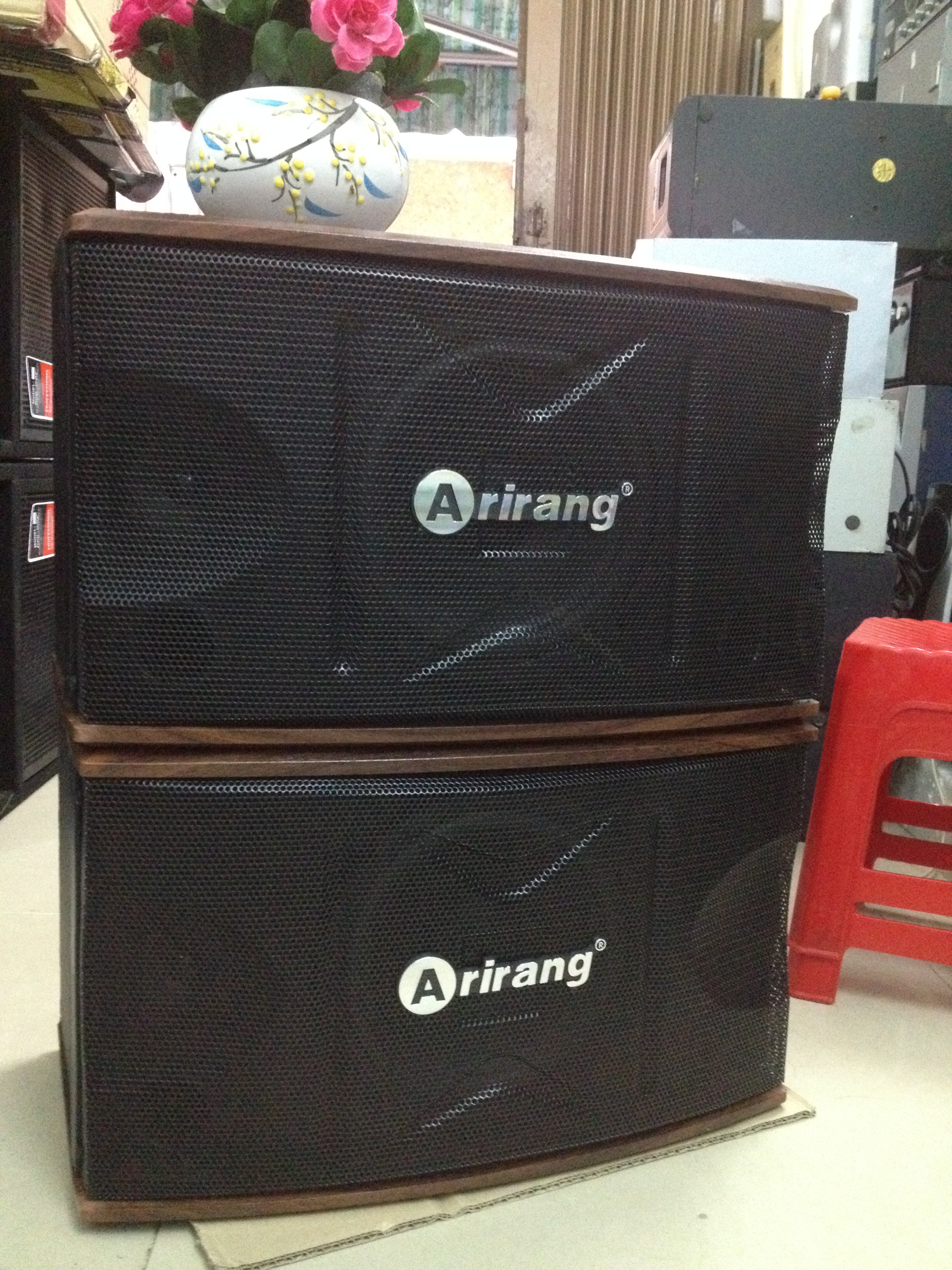 CẶP LOA ARIRANG GỖ VÀNG NGHE NHẠC, KARAOKE