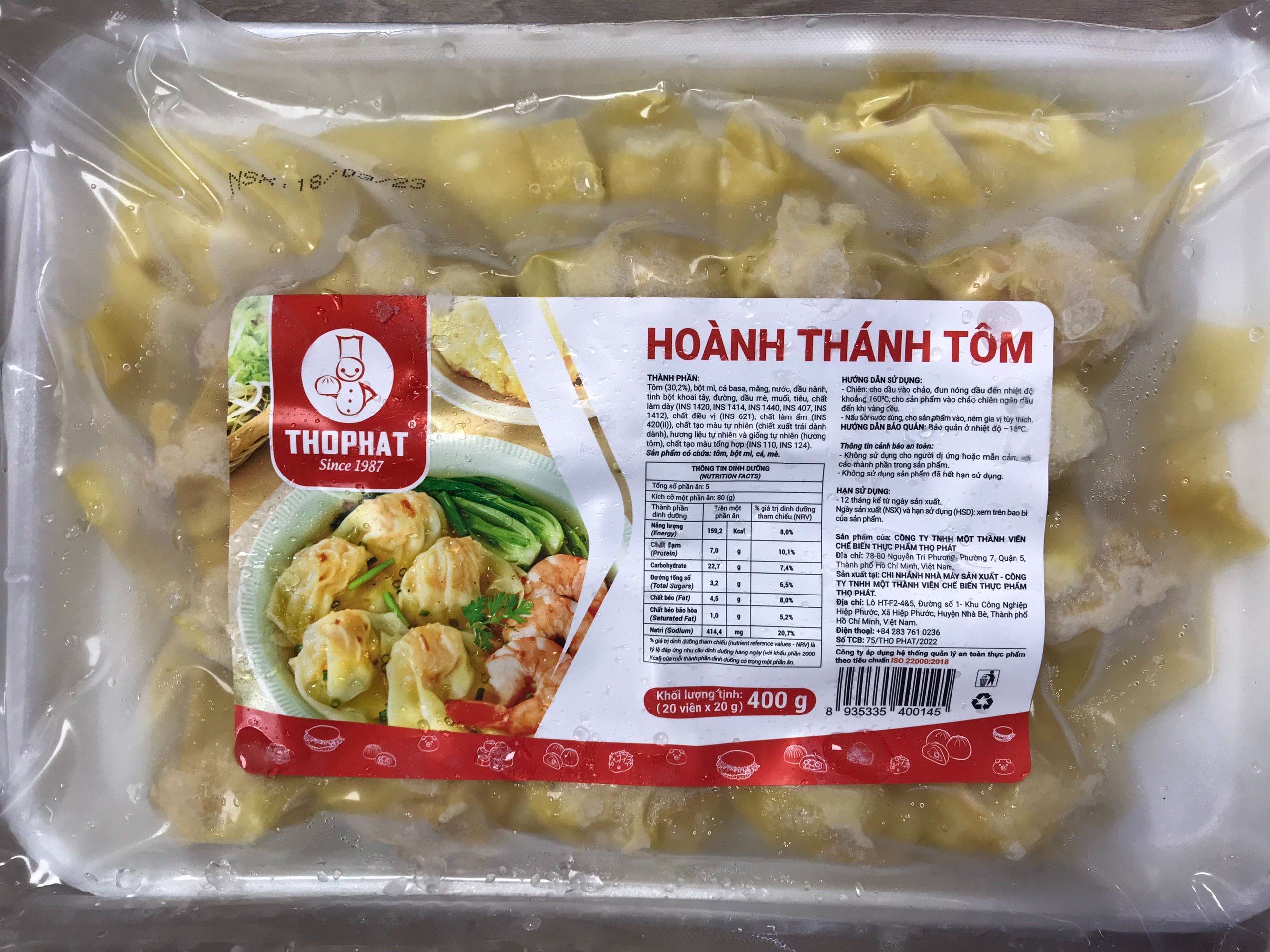 Hoành thánh tôm thọ phát food