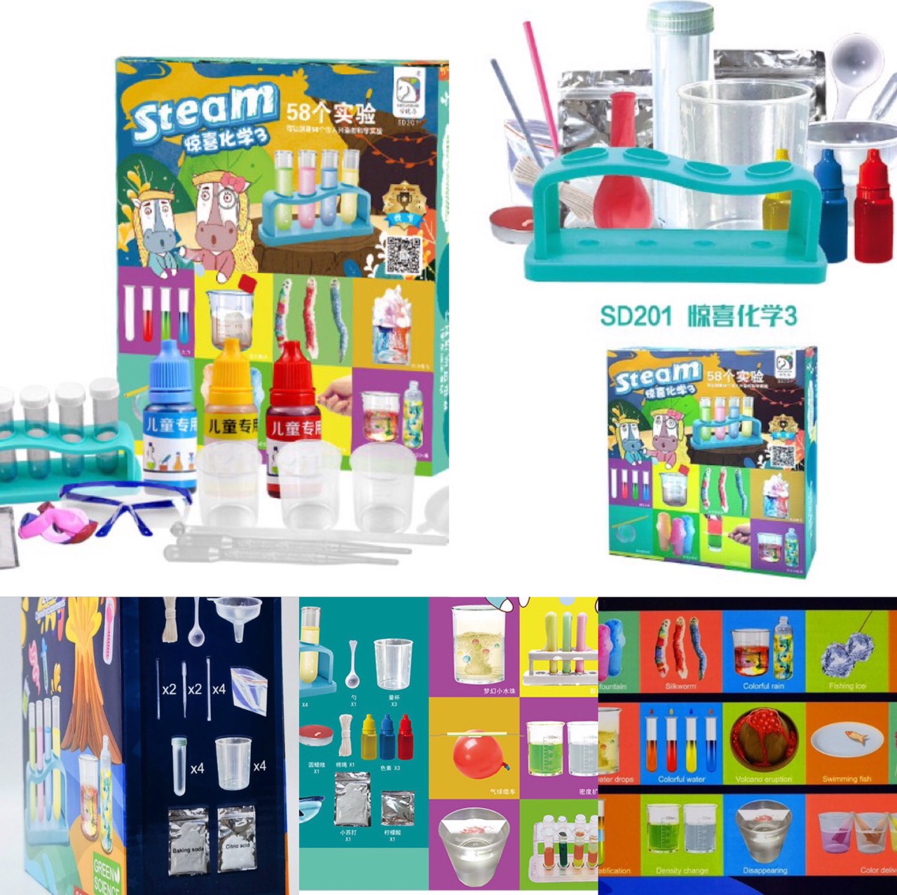 Đồ chơi khoa học Stem phát triển trí tuệ cho trẻ,đồ chơi steam set 14 thí nghiệm khoa học cho bé-Dochoigiatot
