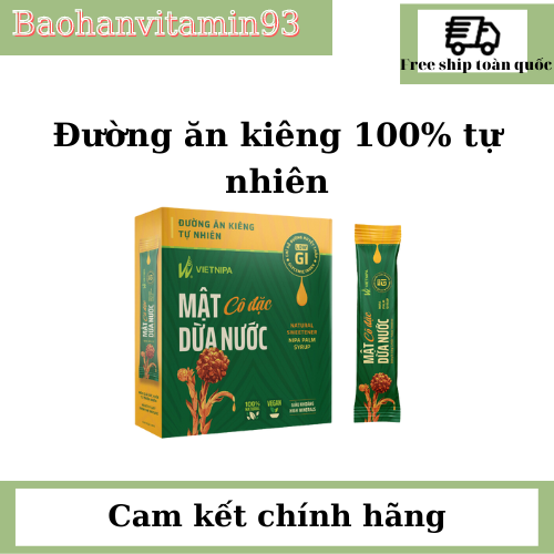 Mật dừa nước cô đặc đường ăn kiêng giảm cân Vietnipa đạt chứng nhận OCOP