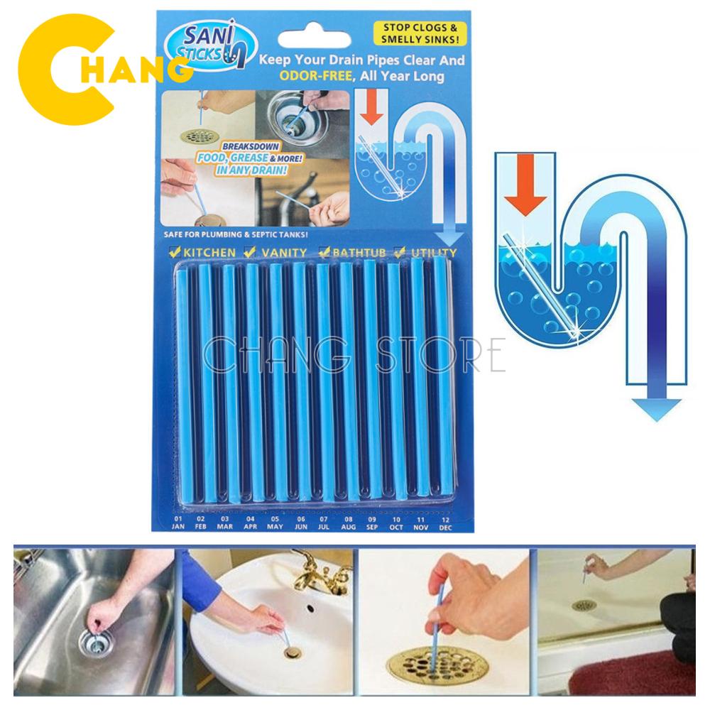 Que thông cống , thông tắc bồn rửa bát  làm sạch Dầu mỡ và các chất bám bẩn ở ống thoát nước