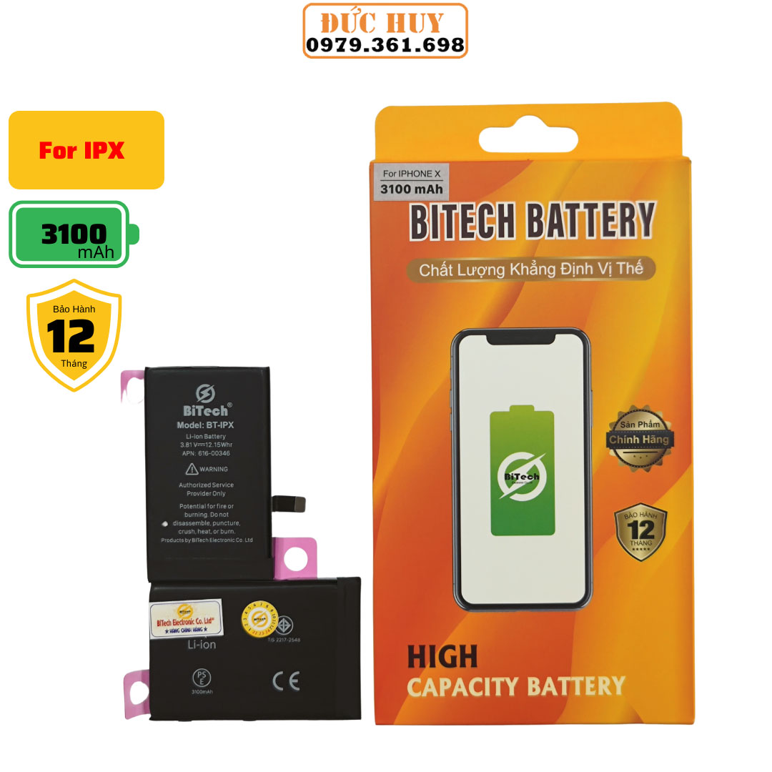 Pin ipx dung lượng cao bitech bt-ipx