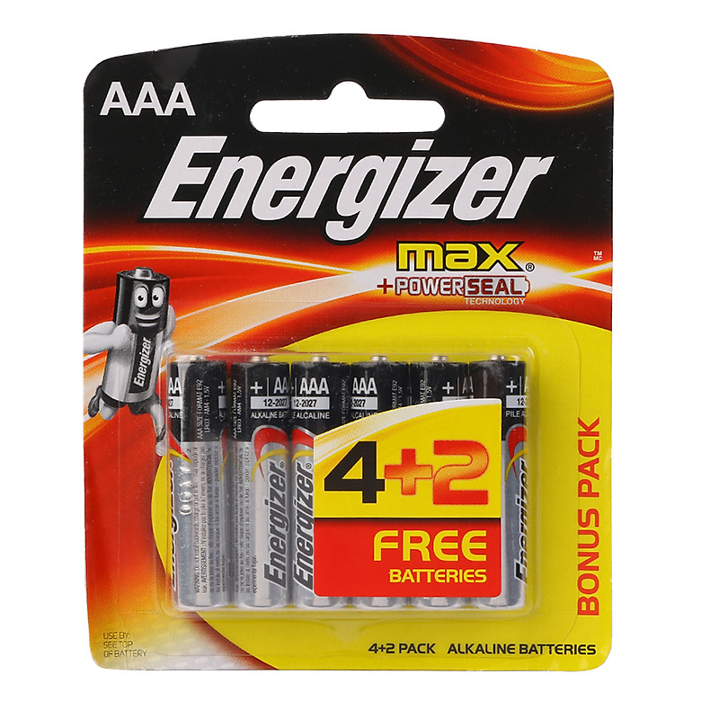 Pin Max 4 + 2 Viên Energizer E92 BP4+2 AAA - Hàng Chính Hãng - LEDORA