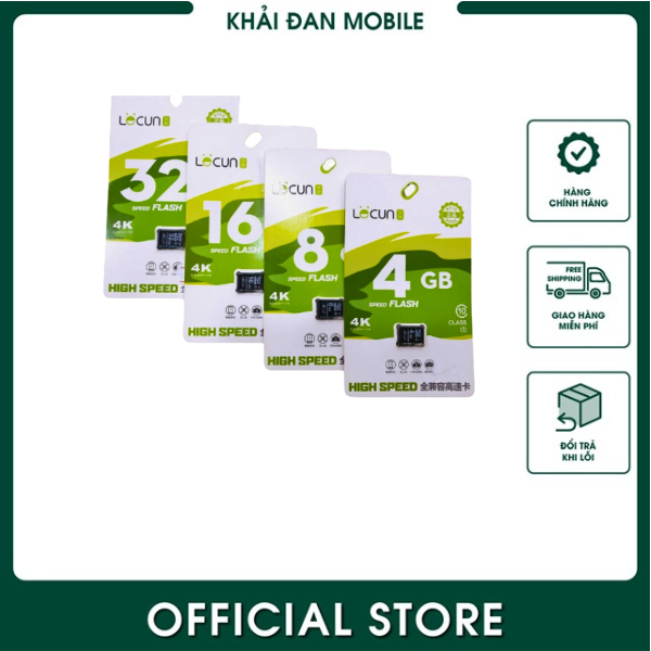 Thẻ nhớ micro sd lecun class 10 chính hãng bảo hành 5 năm, chuyên dù cho camera ...