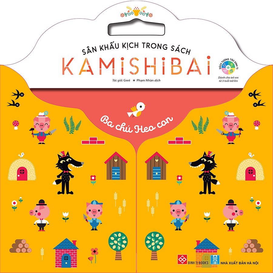 Sân khấu kịch trong sách - kamishibai- ba chú heo con
