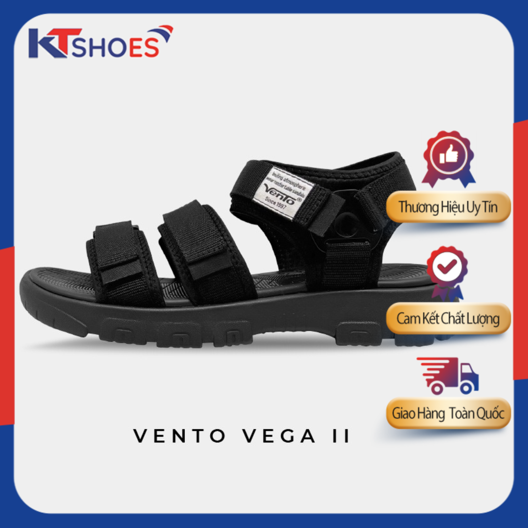 Giày Dép Sandal Vento Vega Ii Nam Màu Đen Phù Hợp Đi Học