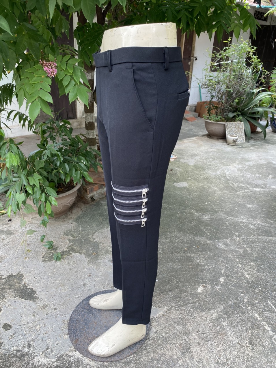 Quần âu thom 4 viền khóa