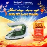 Bàn Ủi Hơi Nước Du Lịch Mini BlueStone SIB-3819 (1200W) - Mặt đế Ceramic cao cấp chống dính - Bảo hành 24 tháng -  Hàng Chính Hãng