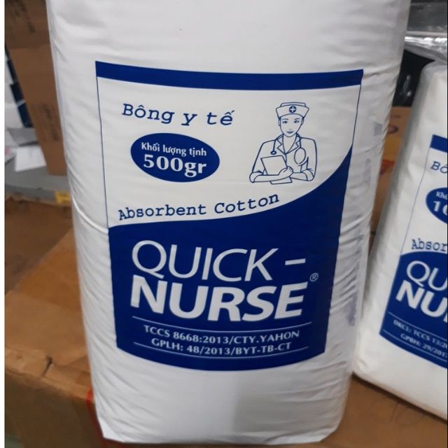 Bông gòn y tế quick nurse 500gram